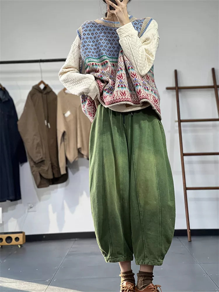 Women's Retro Mori Style Knitted Vest