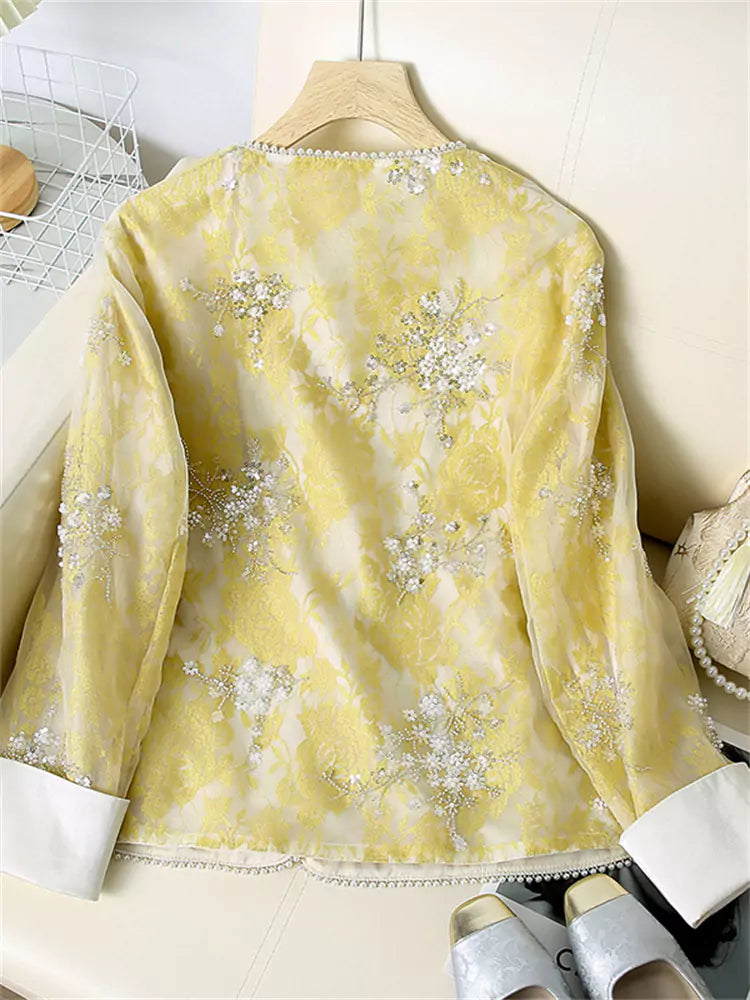 Fashionable New Chinese Style Heavy Embroidered Jacket for Women