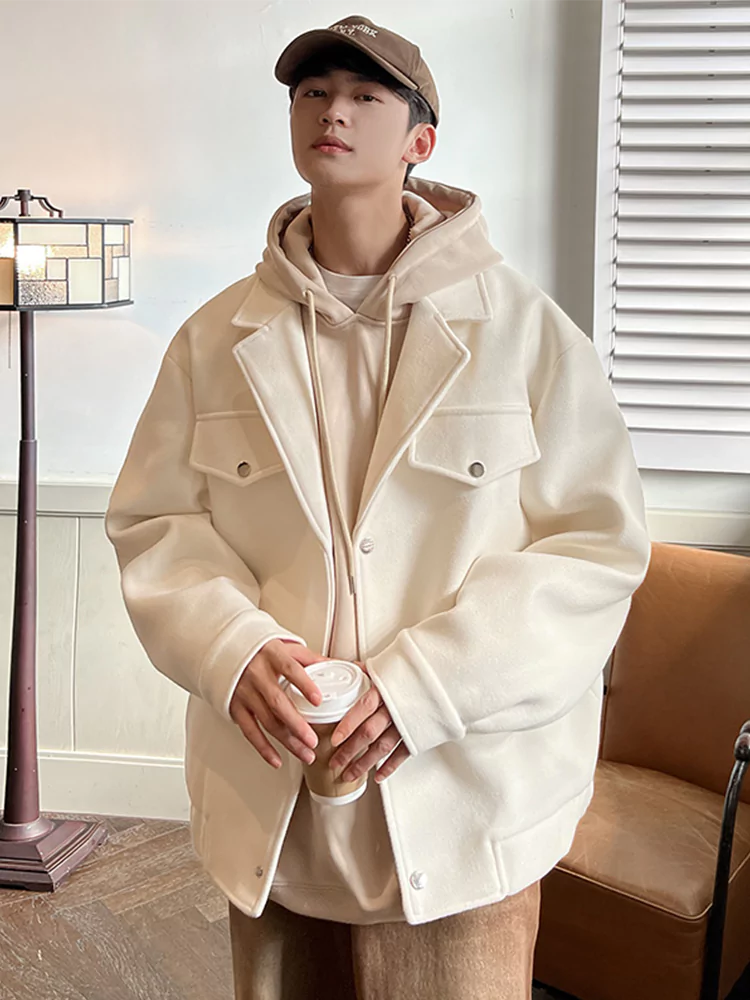 Chaqueta corta elegante de otoño de estilo británico para hombre