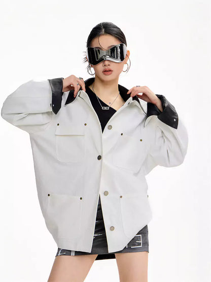 Kurzer Trenchcoat im amerikanischen Stil, Khaki, für Damen