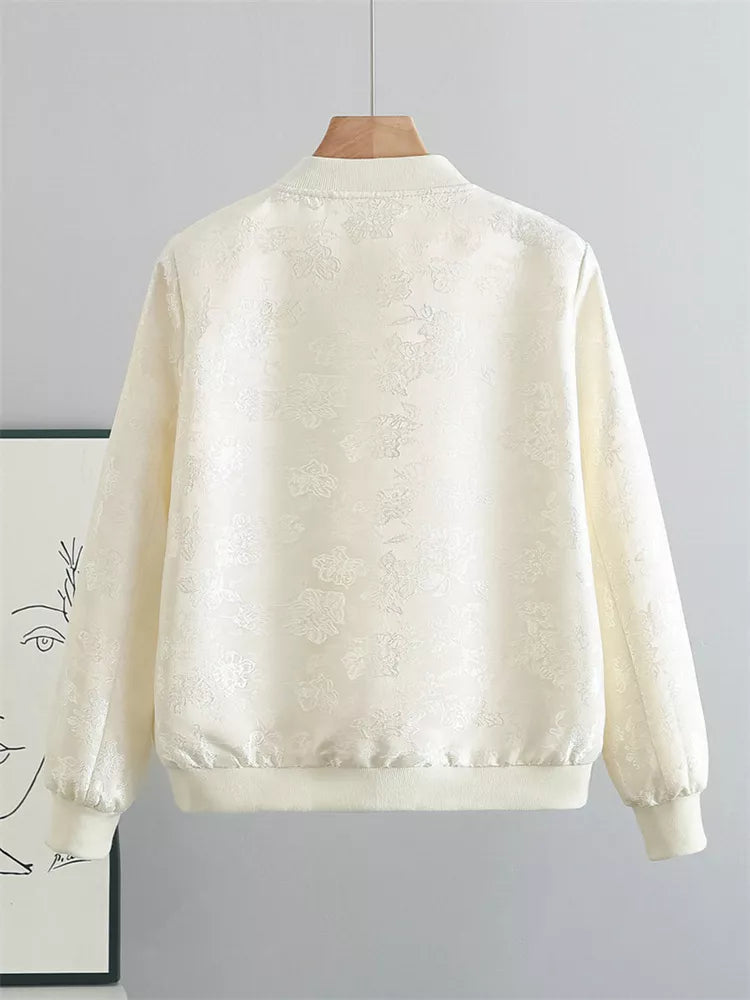 Kurze, bestickte Jacke im chinesischen Stil für Damen