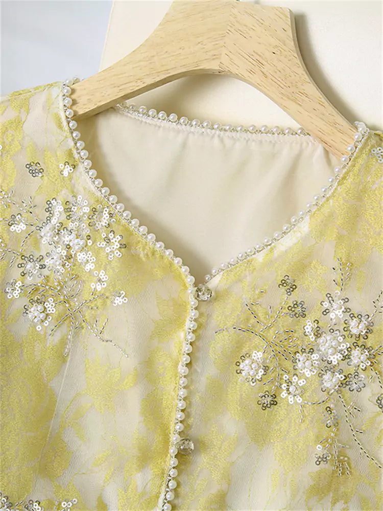 Fashionable New Chinese Style Heavy Embroidered Jacket for Women
