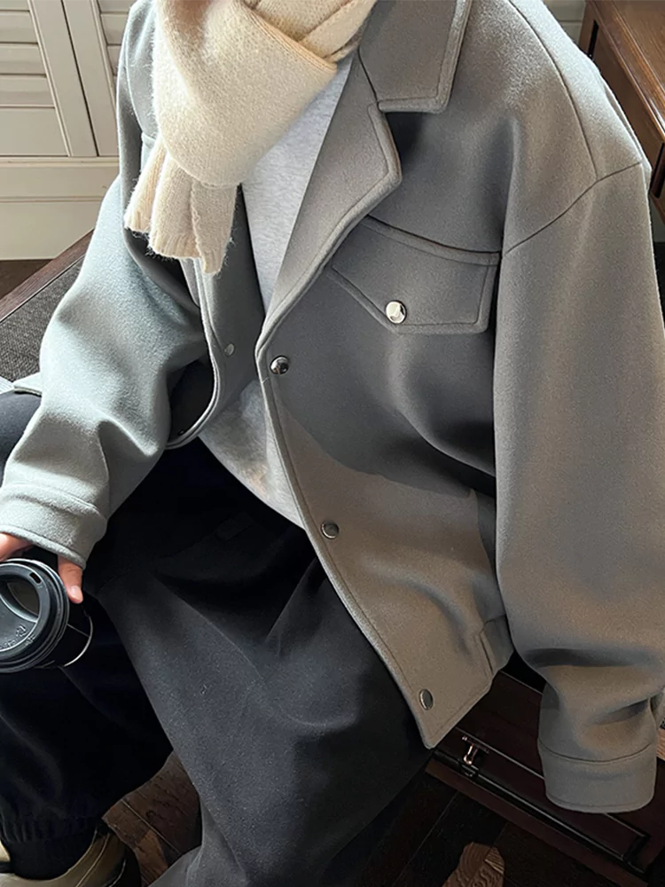 Chaqueta corta elegante de otoño de estilo británico para hombre