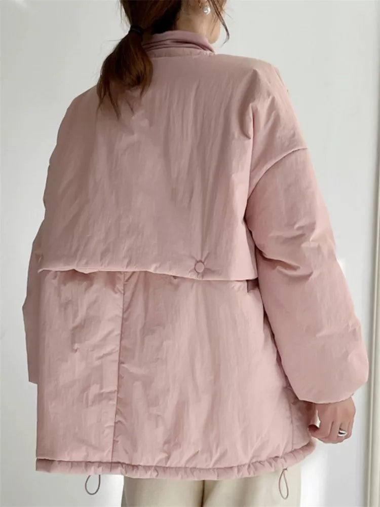 Schwarze, weiche und leichte Steppjacke für Damen