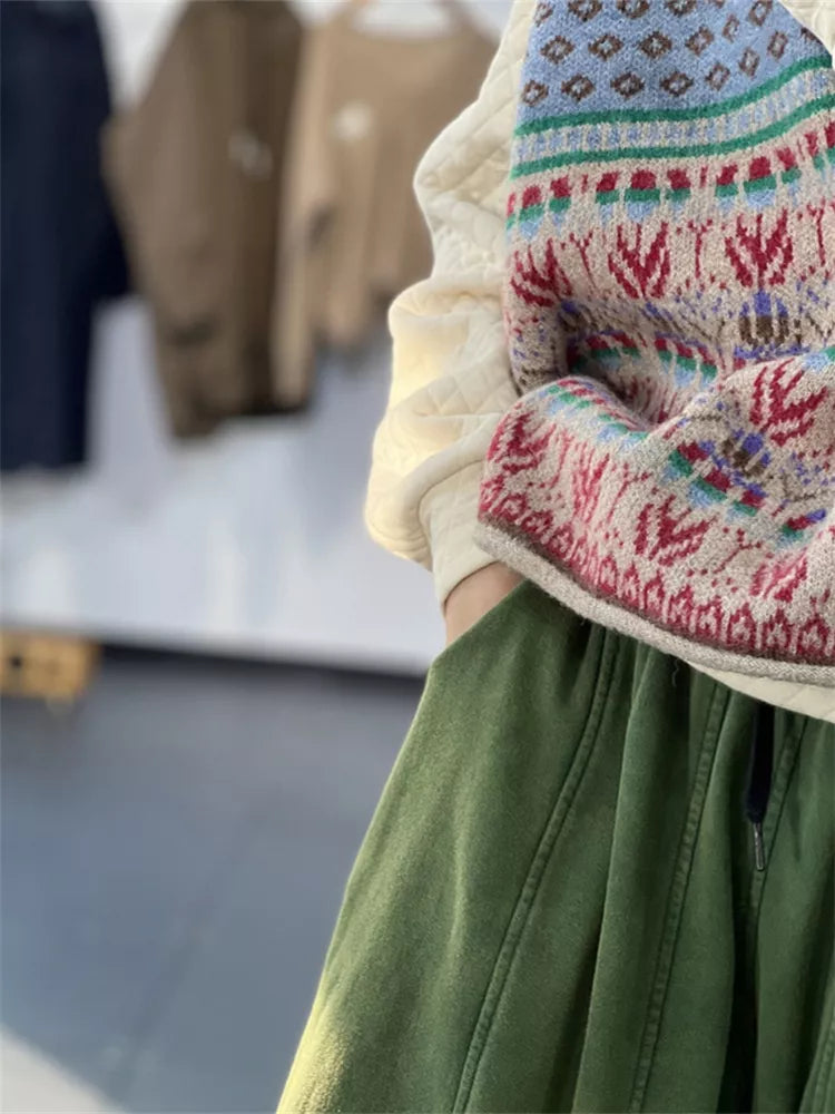 Women's Retro Mori Style Knitted Vest