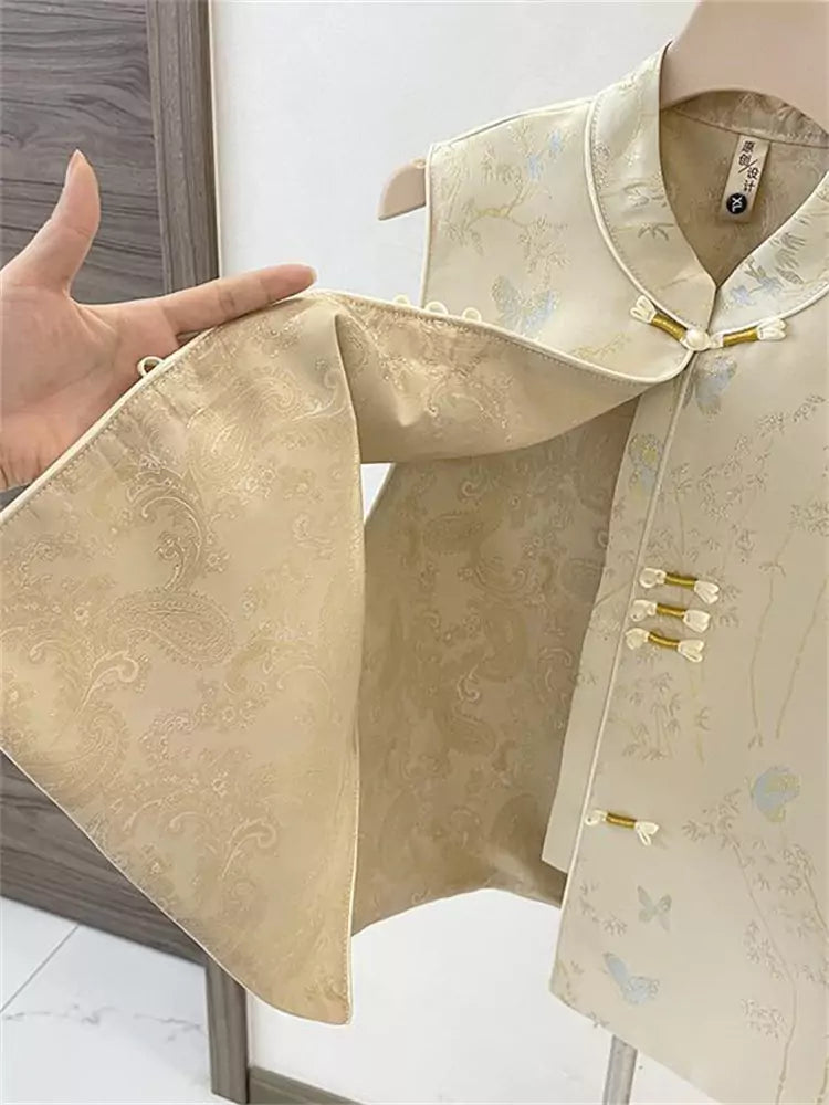 Chinese Style Waistcoat for Women – Lightweight Spring & Autumn Vest with Frog Buttons