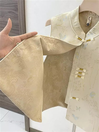 Chinesische Damenweste – Leichte Frühlings- und Herbstweste mit Froschknöpfen