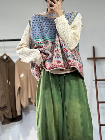 Women's Retro Mori Style Knitted Vest