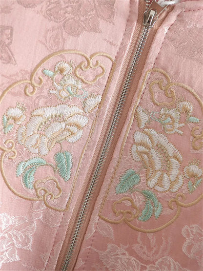 Kurze, bestickte Jacke im chinesischen Stil für Damen