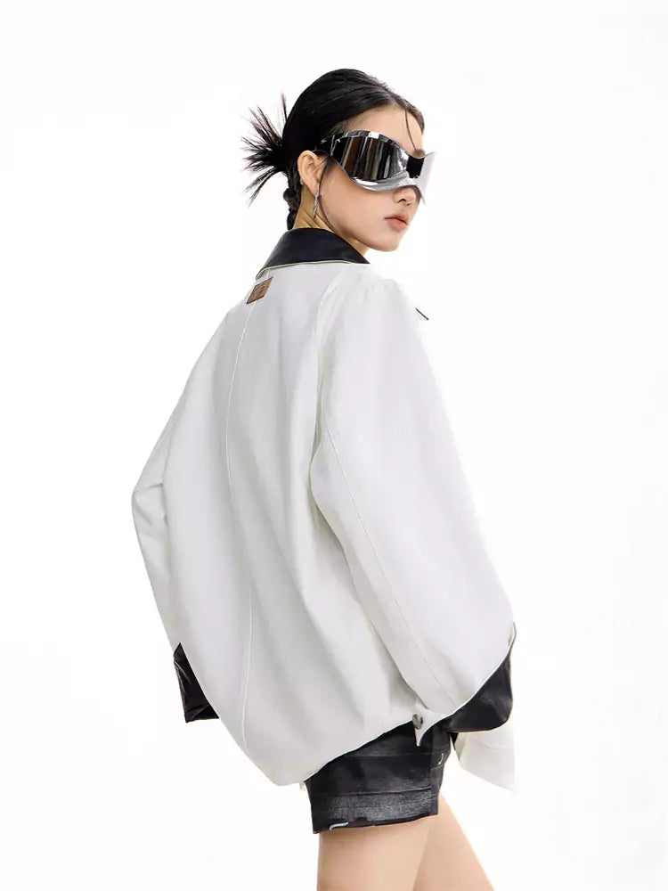 American Style Khaki Short Trench Jacket for Women