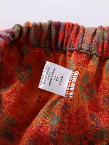 Nuevo conjunto de salón de gasa doble de algodón de estilo chino para mujer