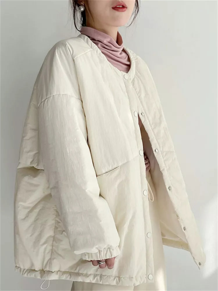 Schwarze, weiche und leichte Steppjacke für Damen