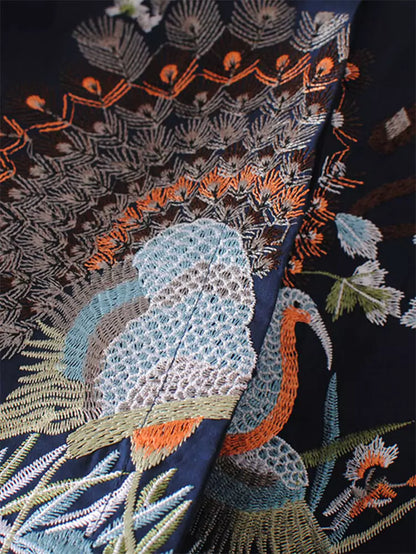 Trendige, bestickte, locker geschnittene Kurzarmbluse mit eleganten Details für Damen