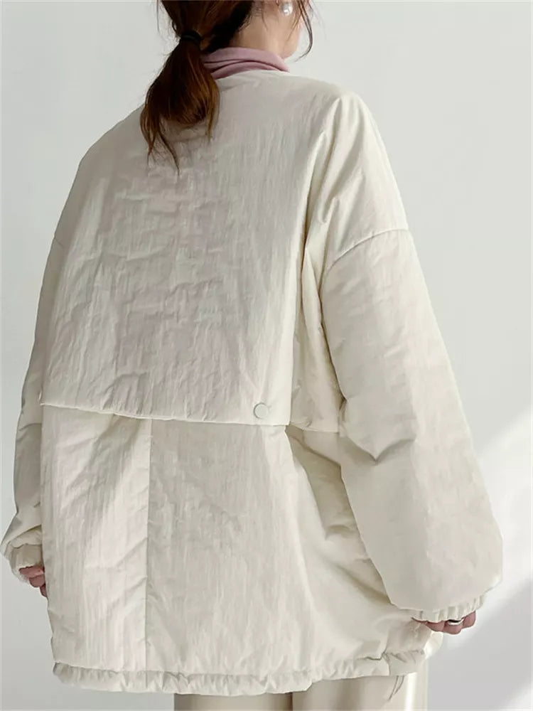 Senfgelbe, weiche und leichte Steppjacke für Damen