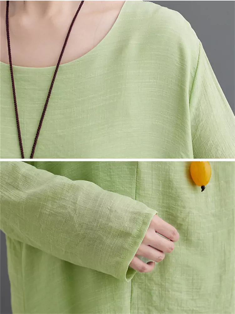Women's Chinese Zen Meditation Outfit Cotton Linen Tai Chi Set with Buddhist-Inspired Design