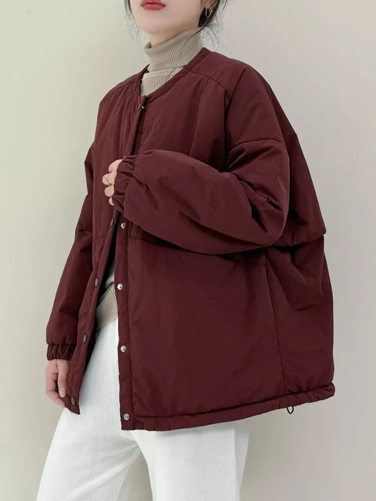 Schwarze, weiche und leichte Steppjacke für Damen