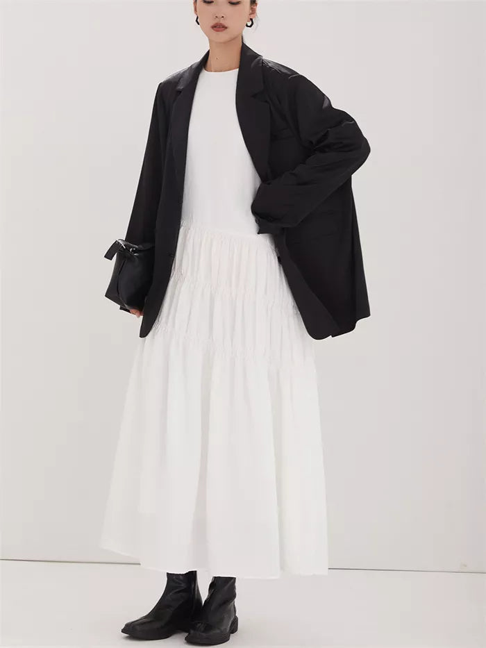 Women's Burgundy Crinkled Texture Maxi Dress