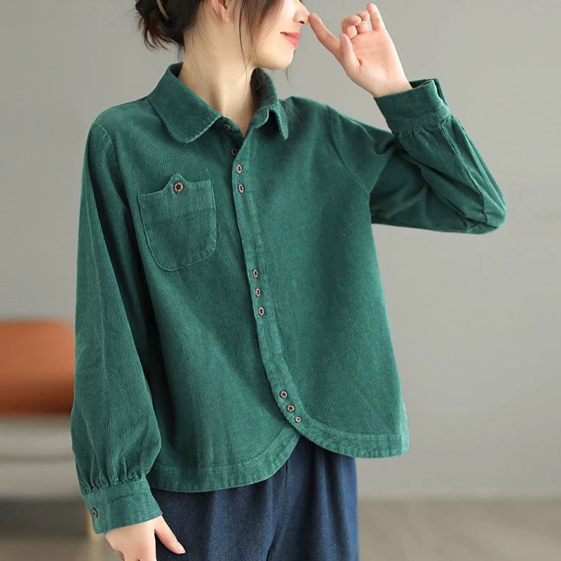 Relaxed Corduroy Cotton Shirt