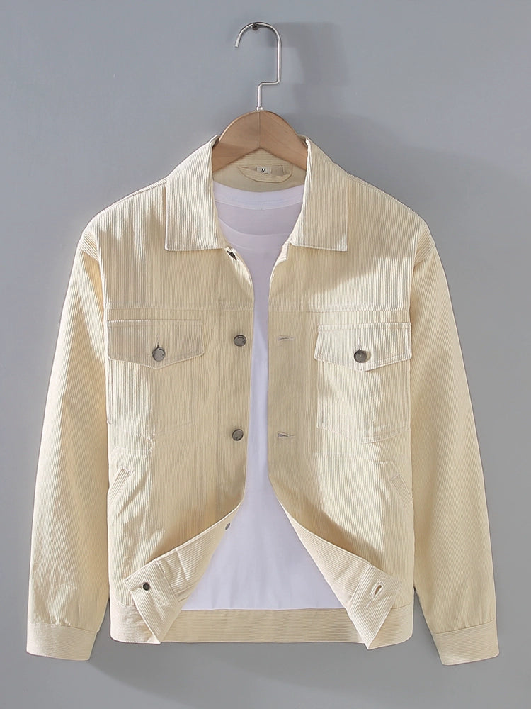 Chaqueta de pana de algodón para hombre