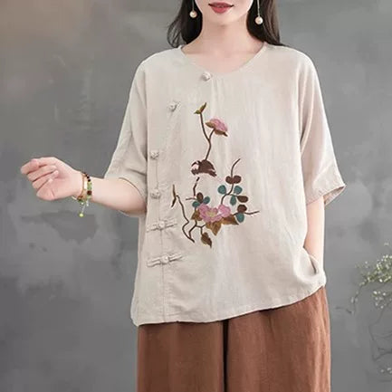 Relaxed Textured Two-Piece Set in Neutral Tones