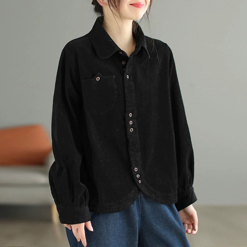 Relaxed Corduroy Cotton Shirt