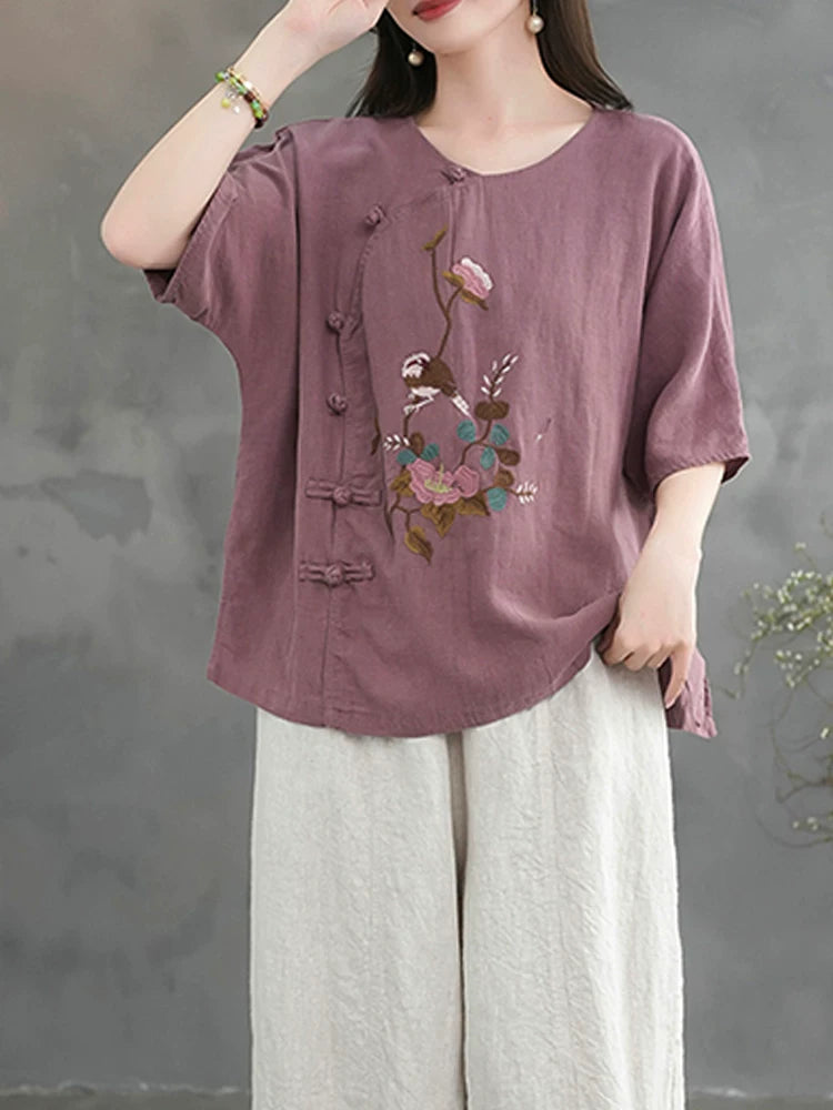 Relaxed Textured Two-Piece Set in Neutral Tones