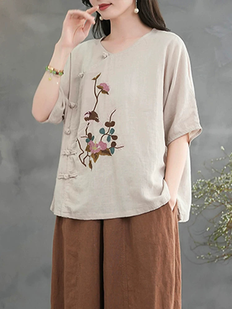 Relaxed Textured Two-Piece Set in Neutral Tones
