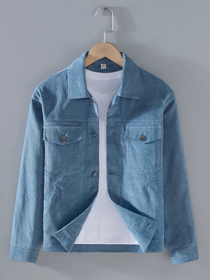 Chaqueta de pana de algodón para hombre