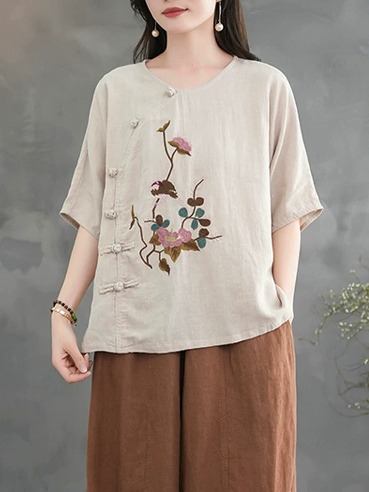 Relaxed Textured Two-Piece Set in Neutral Tones