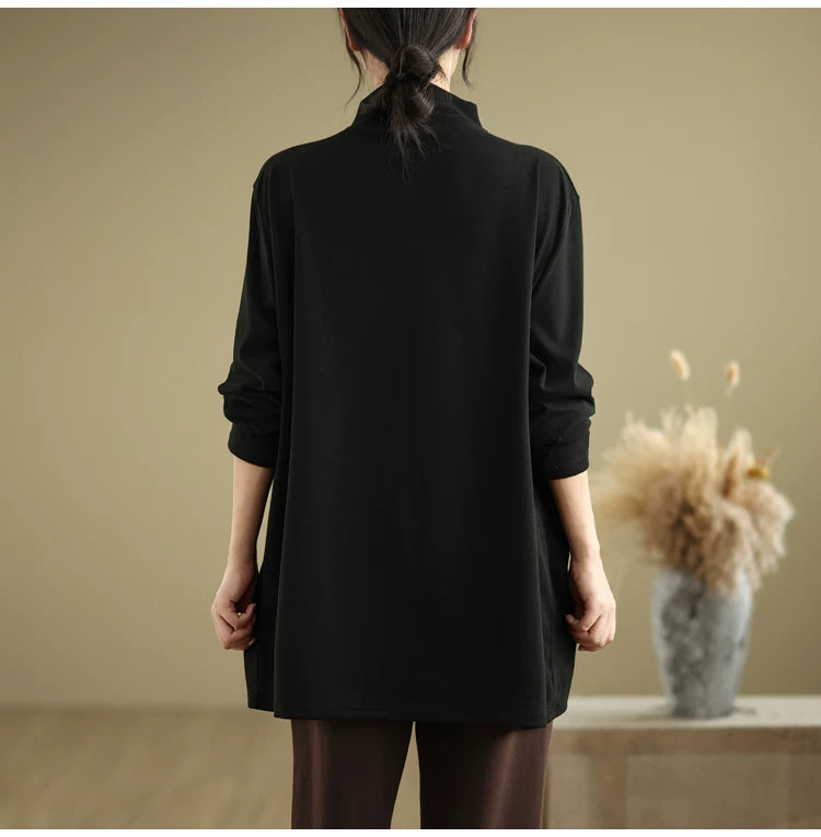 Relaxed Stand Collar Tunic