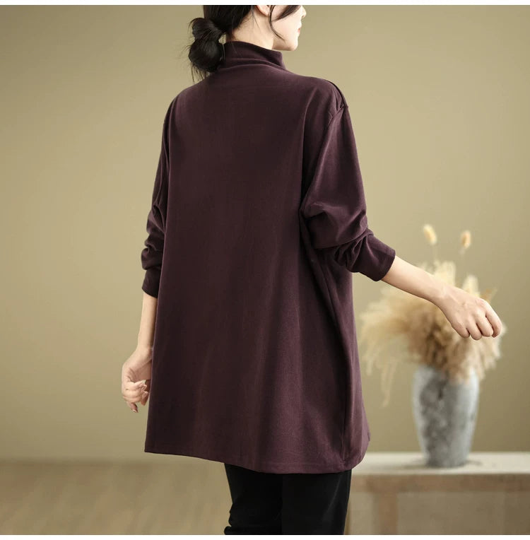 Relaxed Stand Collar Tunic