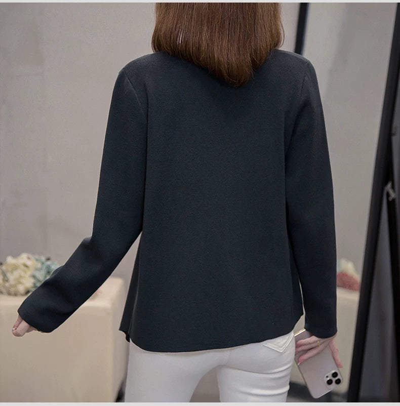V-Neck Knit Top with Twisted Knot Detail