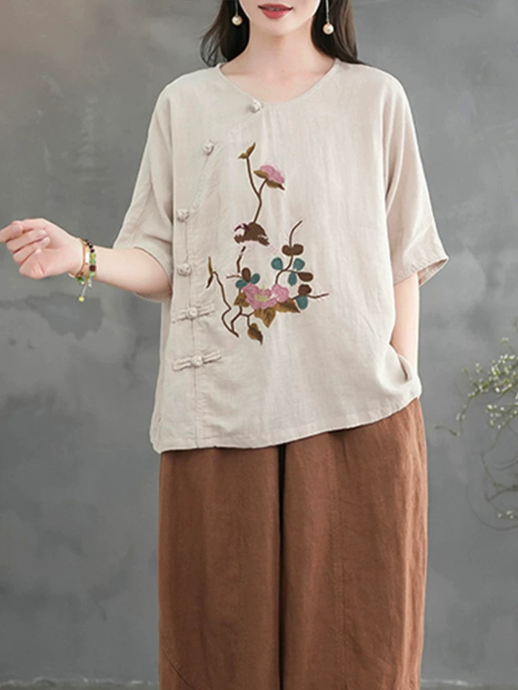 Relaxed Textured Two-Piece Set in Neutral Tones