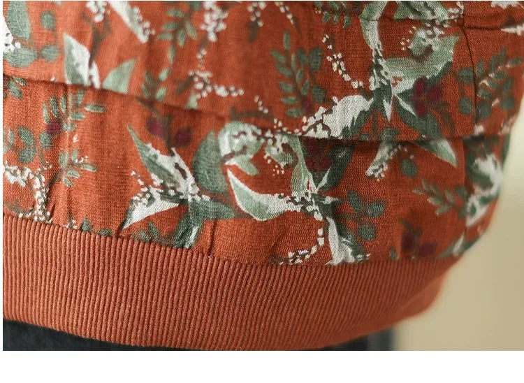 Bird Print Padded Baseball Jacket with Quilted Lining