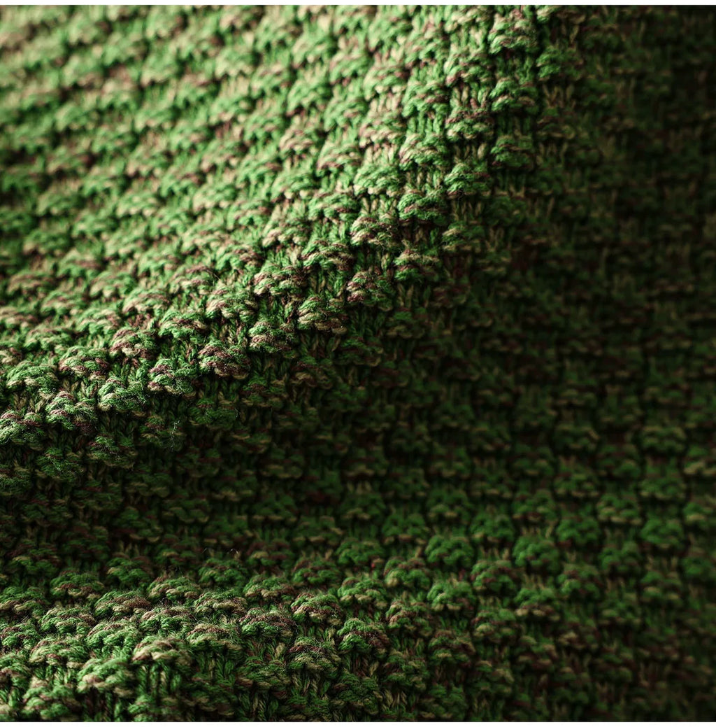 Cable Knit V-Neck Button Front Vest