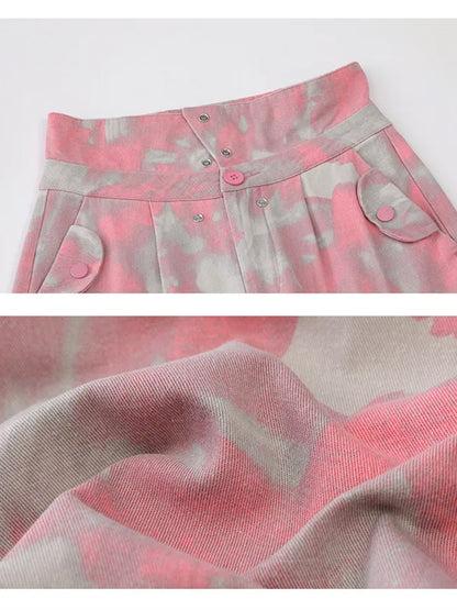 Camouflage Fold Over Wasit Cargo Pants