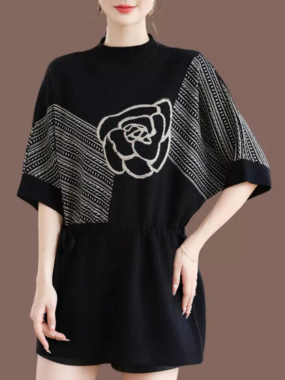 Casual Chic Silk Blend Floral Print Top