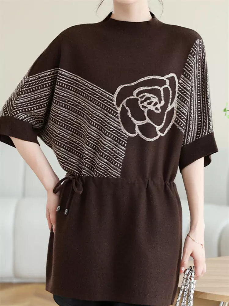 Casual Chic Silk Blend Floral Print Top