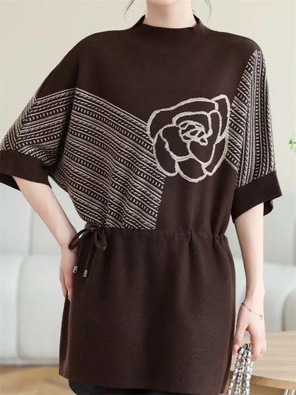 Casual Chic Silk Blend Floral Print Top