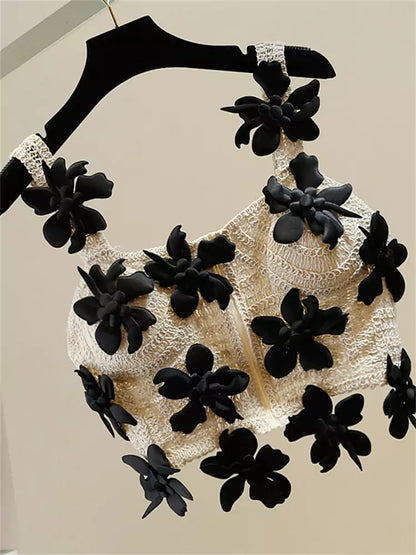  Color Block Cropped Tank Top