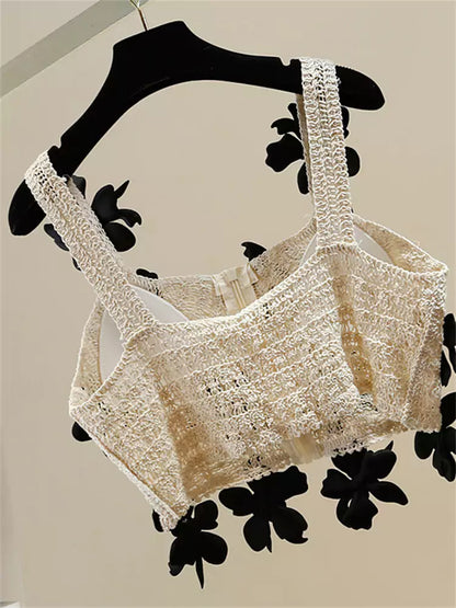  Color Block Cropped Tank Top