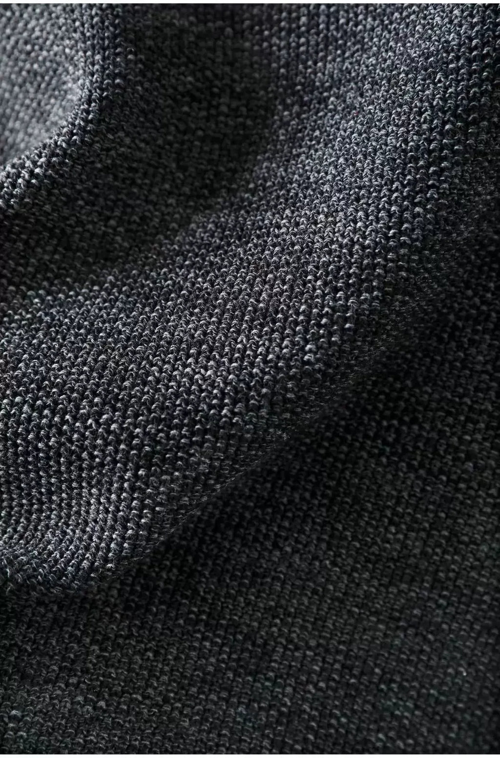 Contrast Trim Layered Neckline Cotton Yarn Knit Pullover
