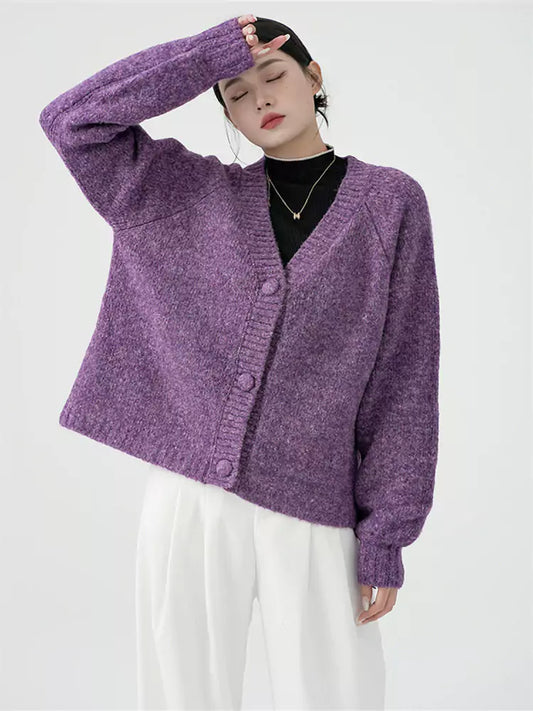 Cozy Chic Relaxed Solid Knit Cardigan