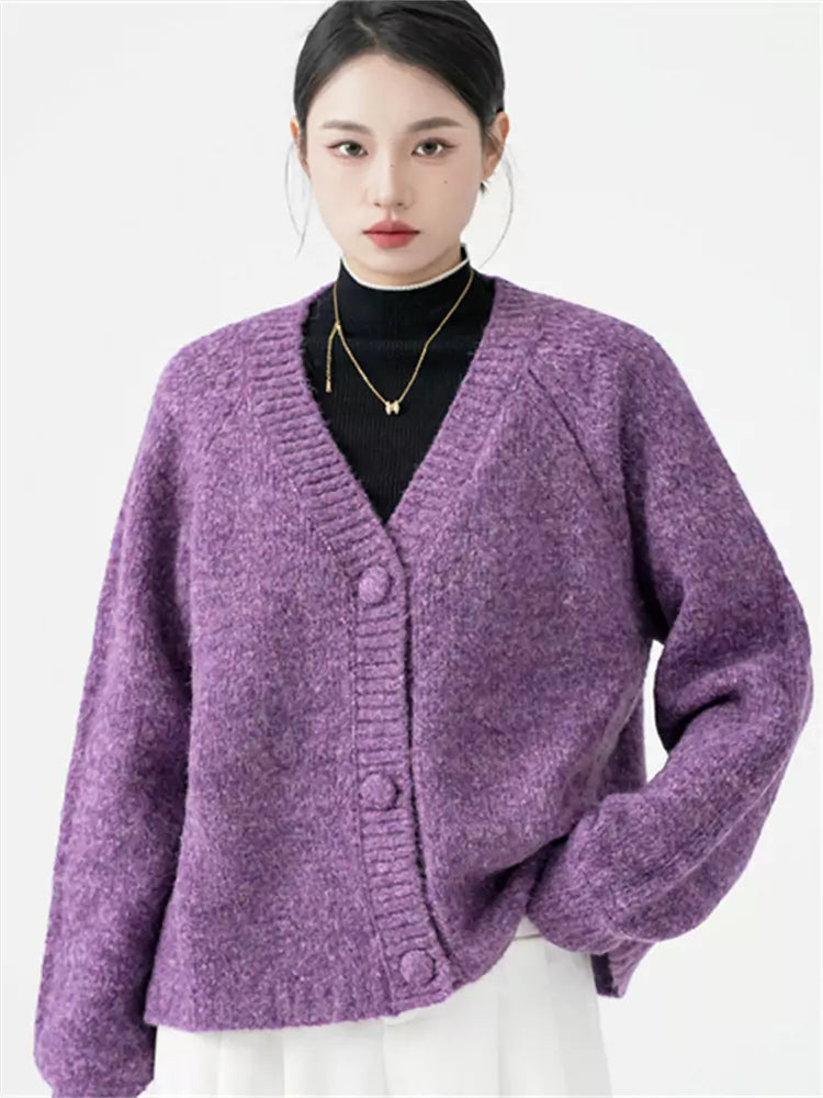 Cozy Chic Relaxed Solid Knit Cardigan
