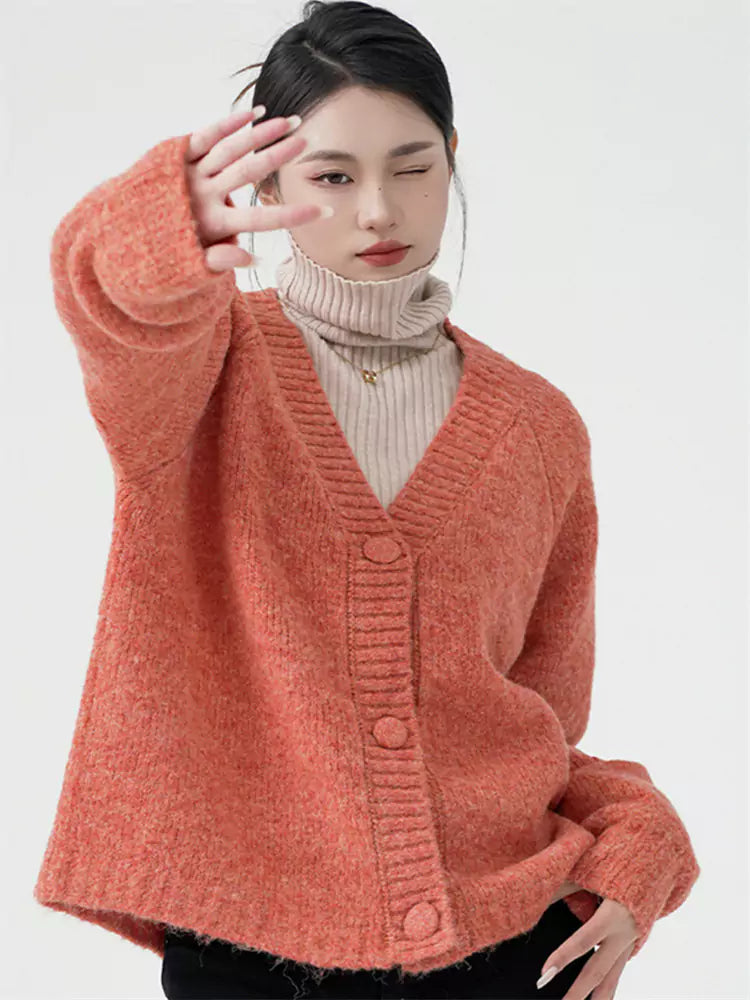 Cozy Chic Relaxed Solid Knit Cardigan