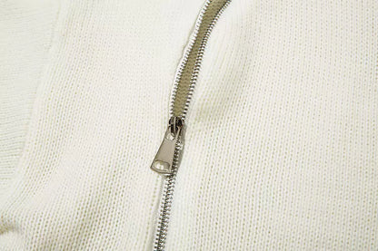 Suéter holgado y acogedor con doble cremallera