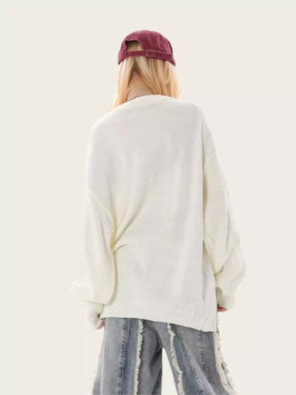 Suéter holgado y acogedor con doble cremallera