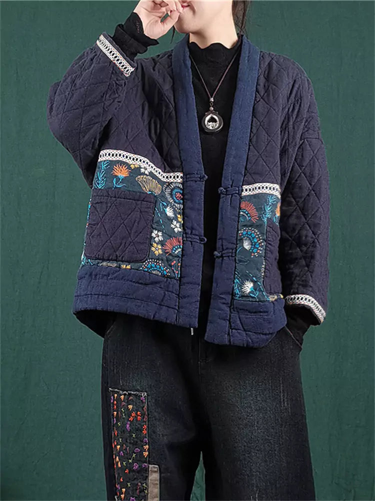 Cozy Stylish Ethnic Padded Coat