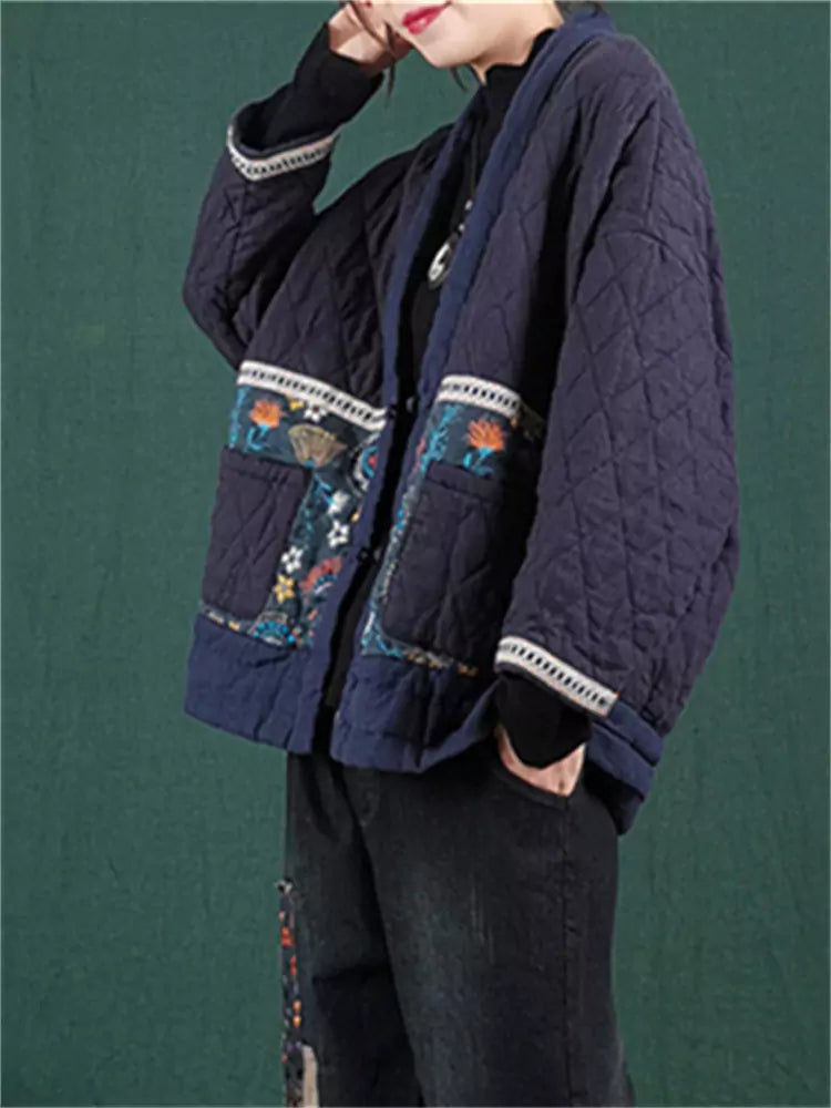 Cozy Stylish Ethnic Padded Coat