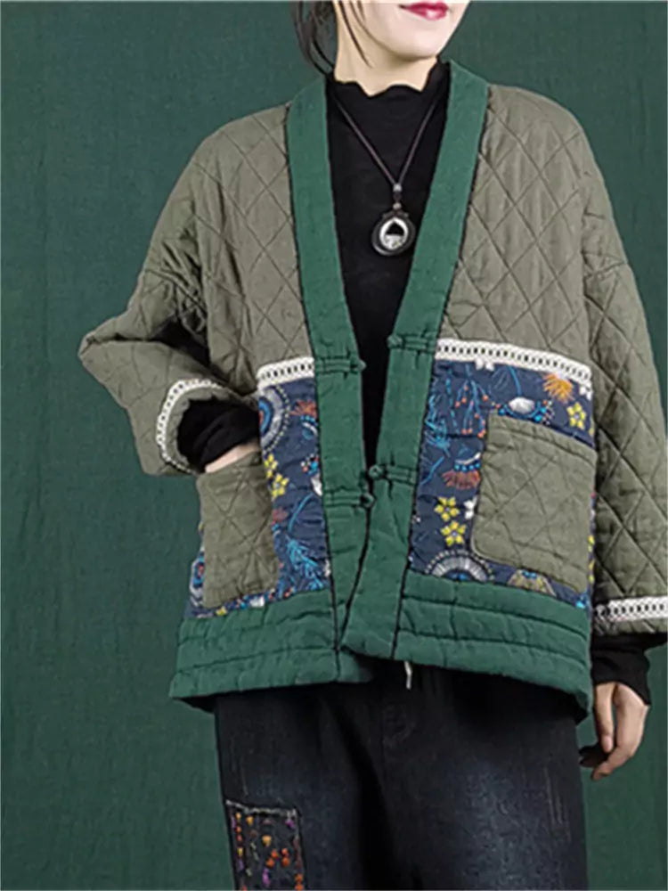 Cozy Stylish Ethnic Padded Coat